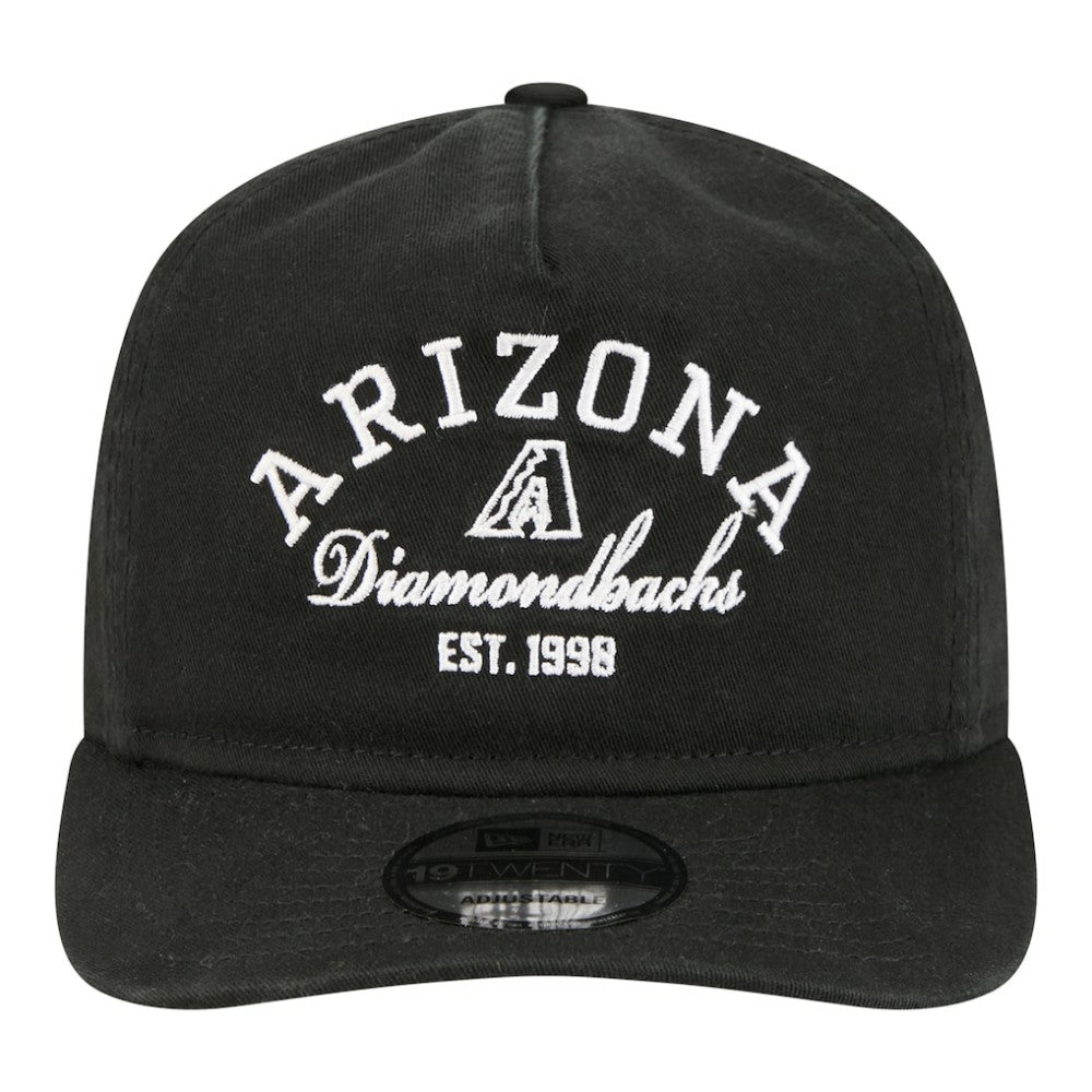 Arizona Diamondbacks New Era Stacked 19TWENTY Adjustable Hat - Black - New Era Online