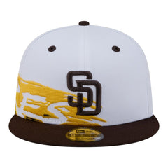 San Diego Padres New Era 9FIFTY Snapback Hat - White/Brown - New Era Discount