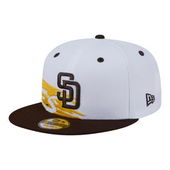 San Diego Padres New Era 9FIFTY Snapback Hat - White/Brown - New Era Discount