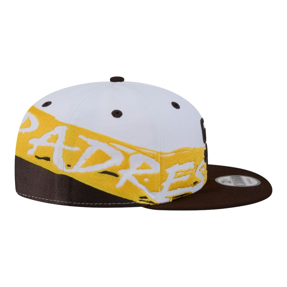 San Diego Padres New Era 9FIFTY Snapback Hat - White/Brown - New Era Discount