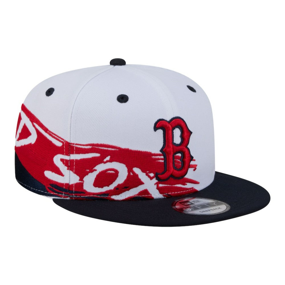 Boston Red Sox New Era 9FIFTY Snapback Hat - White/Navy - New Era Lifestyle