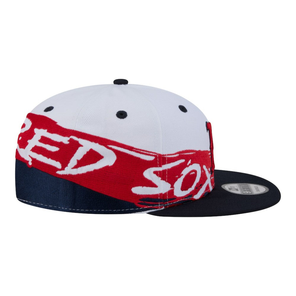 Boston Red Sox New Era 9FIFTY Snapback Hat - White/Navy - New Era Lifestyle