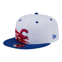 Chicago Cubs New Era 9FIFTY Snapback Hat - White/Royal - New Era on Sale