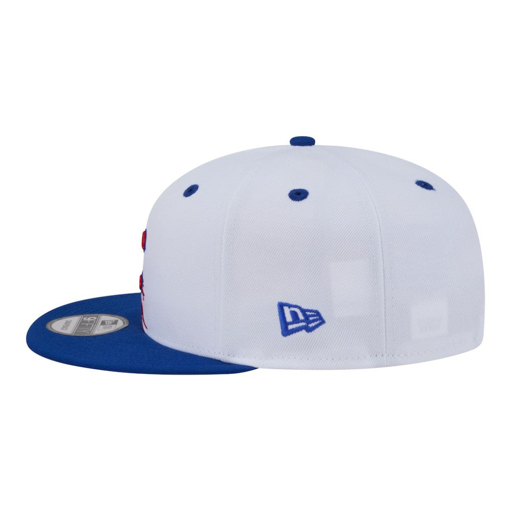 Chicago Cubs New Era 9FIFTY Snapback Hat - White/Royal - New Era on Sale