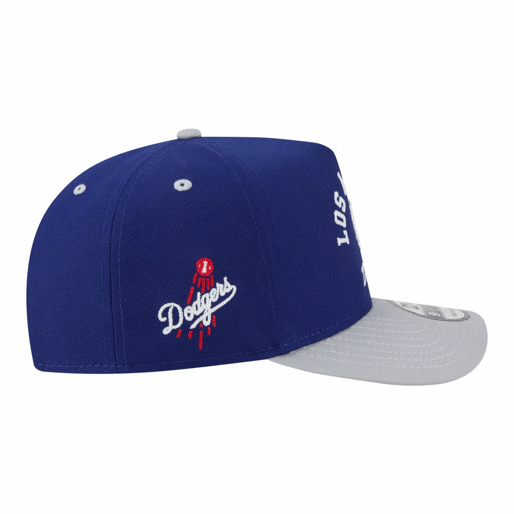 Los Angeles Dodgers New Era Arched A-Frame 9FIFTY Adjustable Hat - Royal/Gray - New Era Online