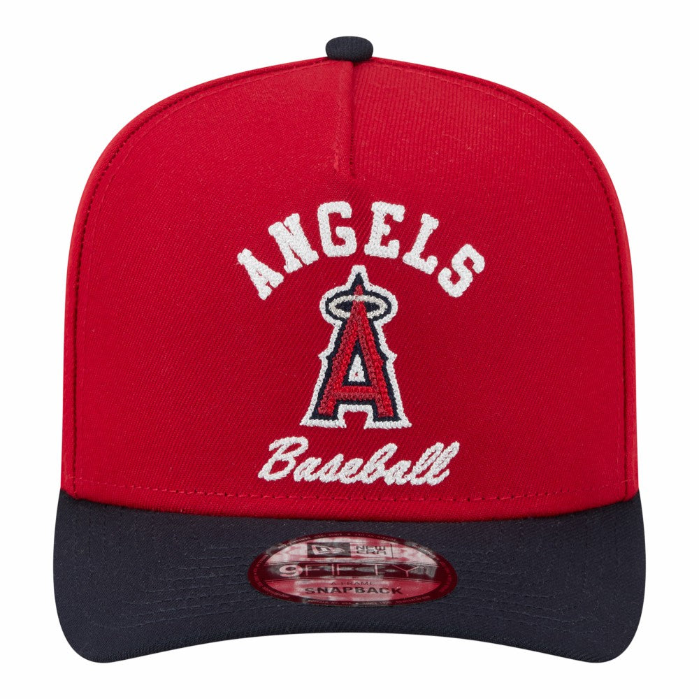 Los Angeles Angels New Era Arched A-Frame 9FIFTY Adjustable Hat - Red/Navy - New Era on Sale