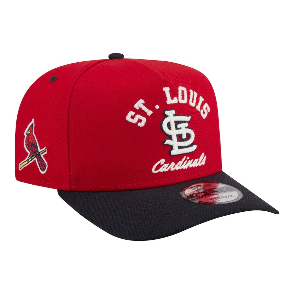 St. Louis Cardinals New Era Arched A-Frame 9FIFTY Adjustable Hat - Red/Navy - New Era Sale