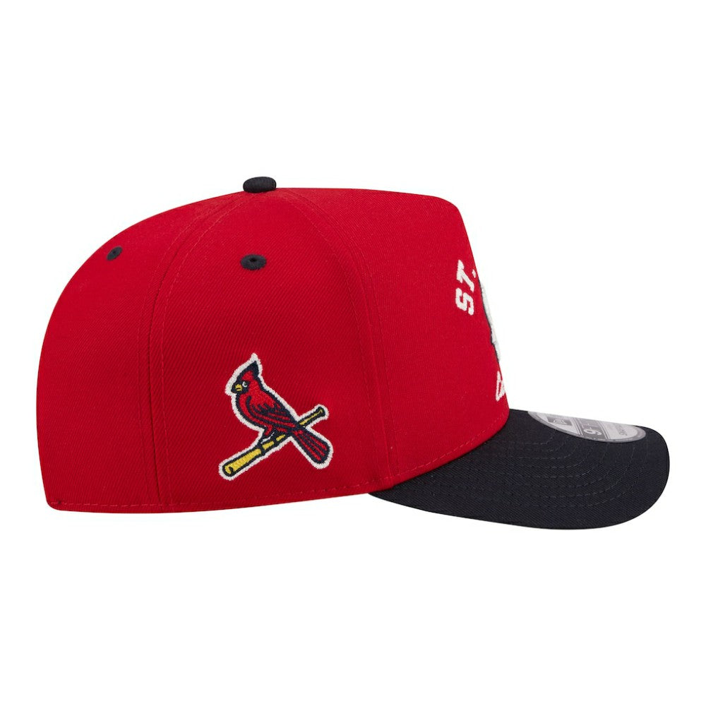St. Louis Cardinals New Era Arched A-Frame 9FIFTY Adjustable Hat - Red/Navy - New Era Sale