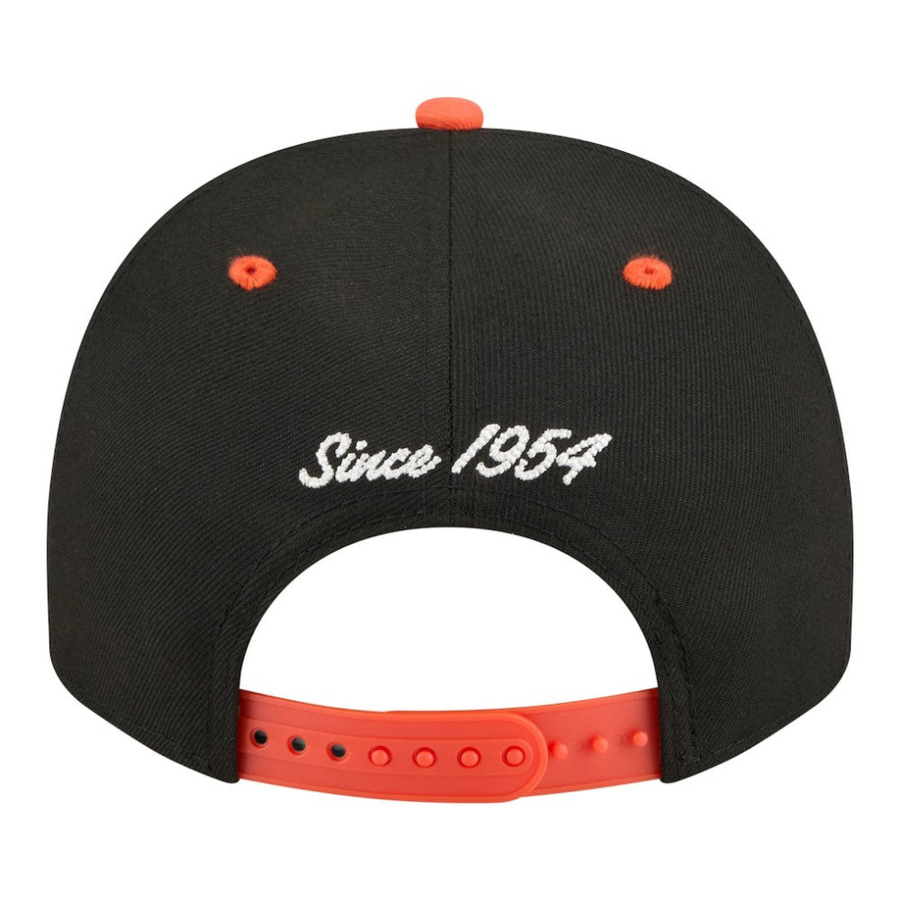 Baltimore Orioles New Era Arched A-Frame 9FIFTY Adjustable Hat - Black/Orange - New Era Lifestyle
