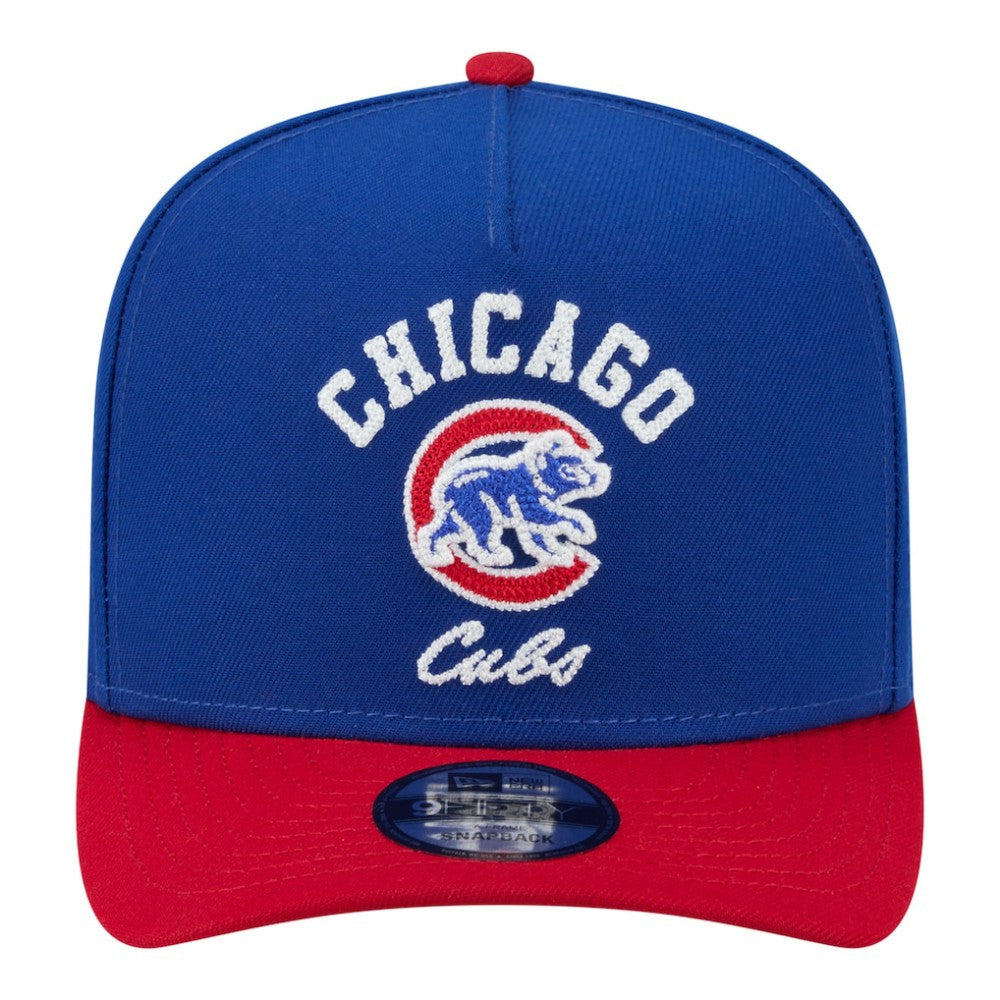 Chicago Cubs New Era Arched A-Frame 9FIFTY Adjustable Hat - Royal/Red - New Era Discount