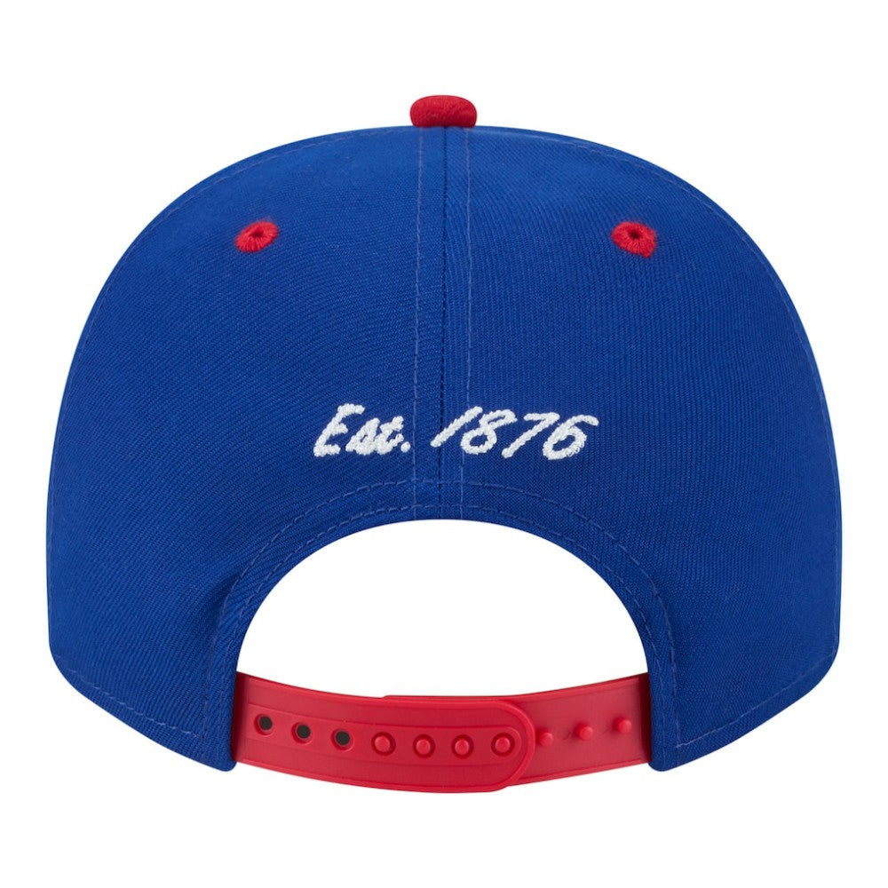 Chicago Cubs New Era Arched A-Frame 9FIFTY Adjustable Hat - Royal/Red - New Era Discount