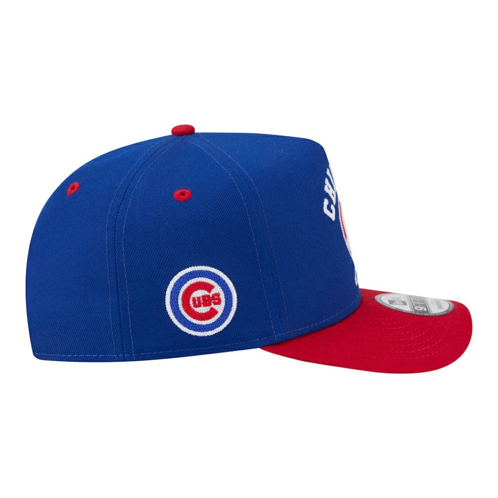 Chicago Cubs New Era Arched A-Frame 9FIFTY Adjustable Hat - Royal/Red - New Era Discount