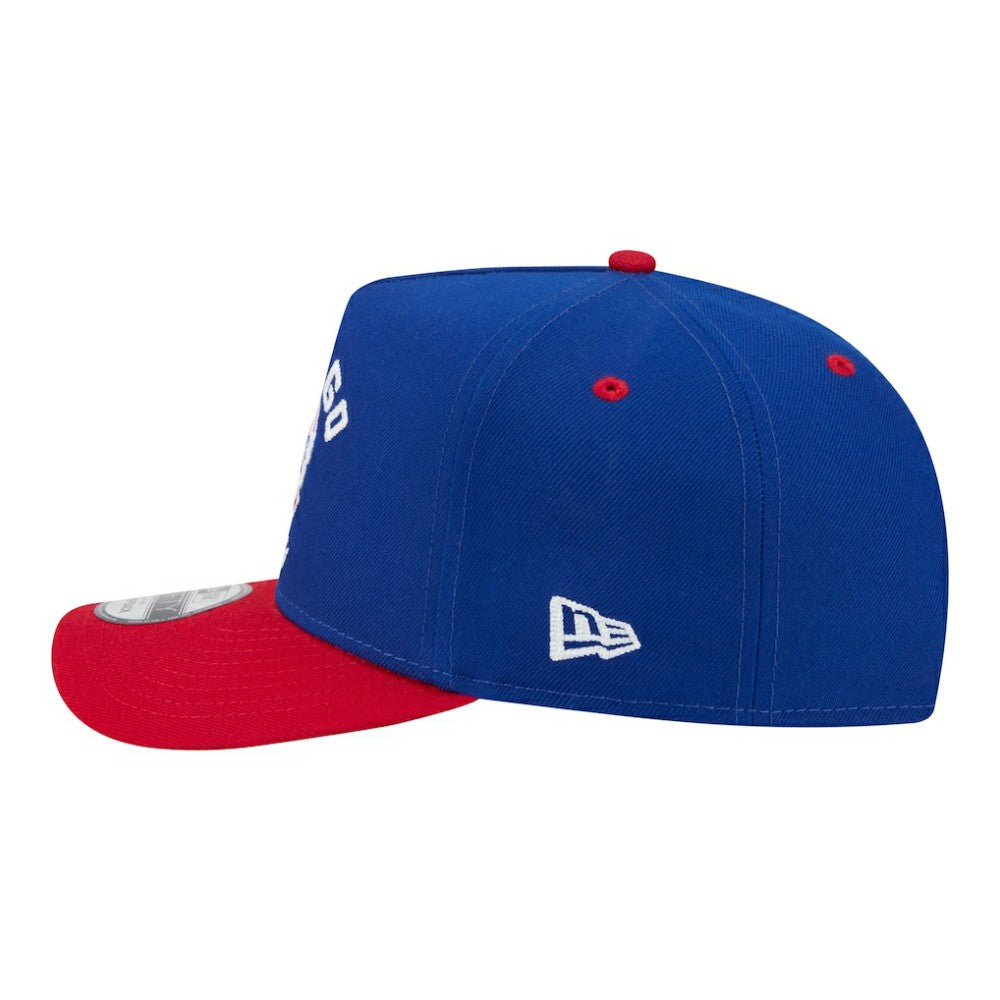 Chicago Cubs New Era Arched A-Frame 9FIFTY Adjustable Hat - Royal/Red - New Era Discount