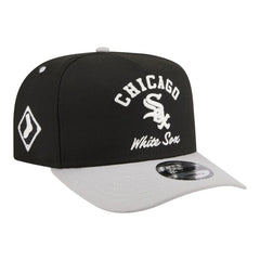 Chicago White Sox New Era Arched A-Frame 9FIFTY Adjustable Hat - Black - New Era Lifestyle