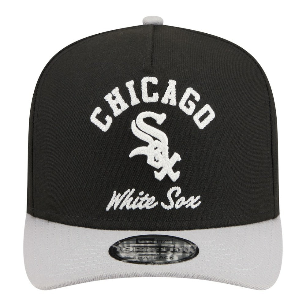 Chicago White Sox New Era Arched A-Frame 9FIFTY Adjustable Hat - Black - New Era Lifestyle