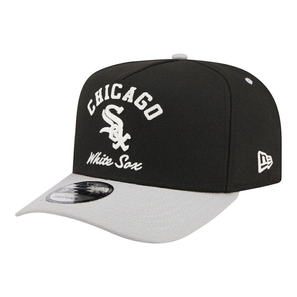 Chicago White Sox New Era Arched A-Frame 9FIFTY Adjustable Hat - Black - New Era Lifestyle
