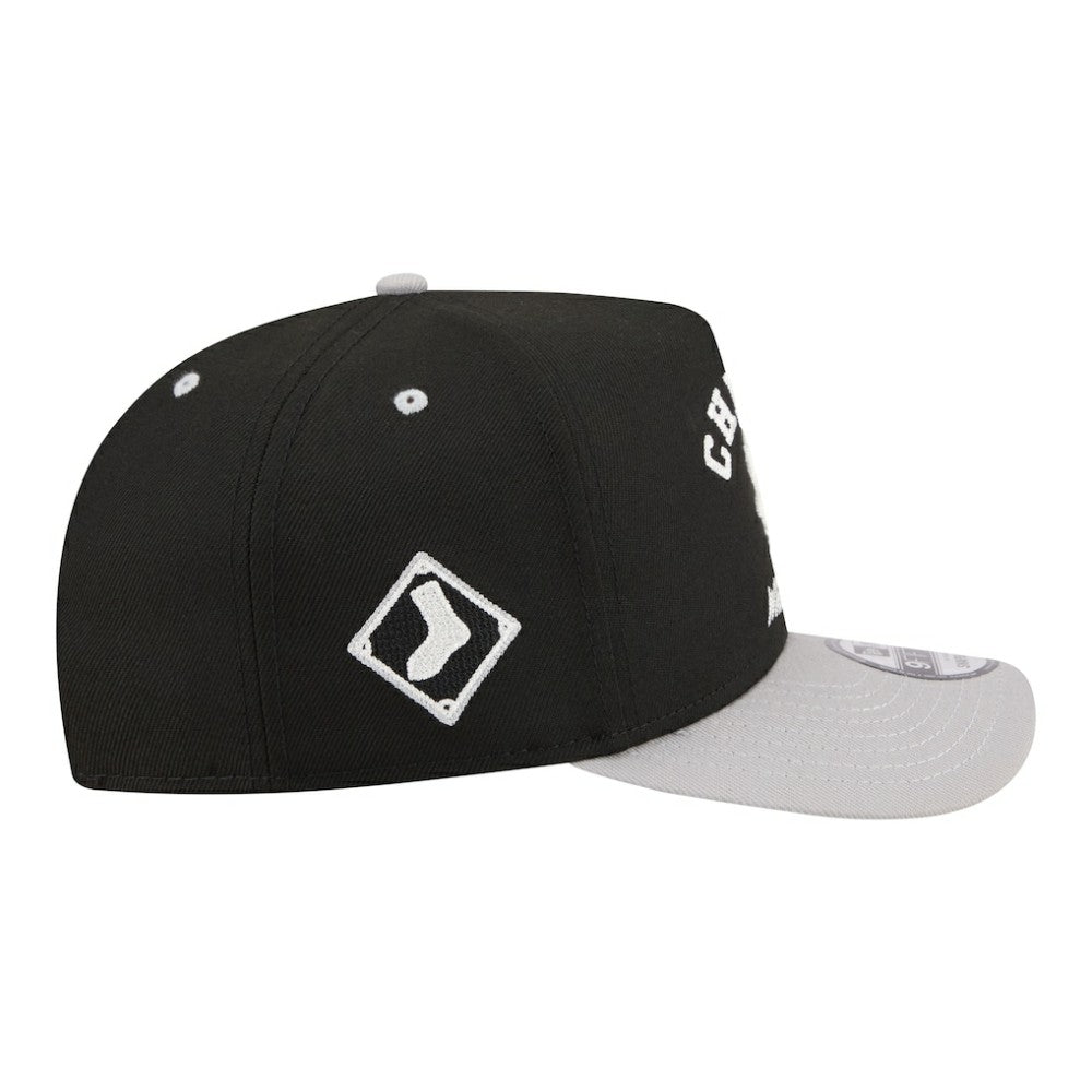 Chicago White Sox New Era Arched A-Frame 9FIFTY Adjustable Hat - Black - New Era Lifestyle