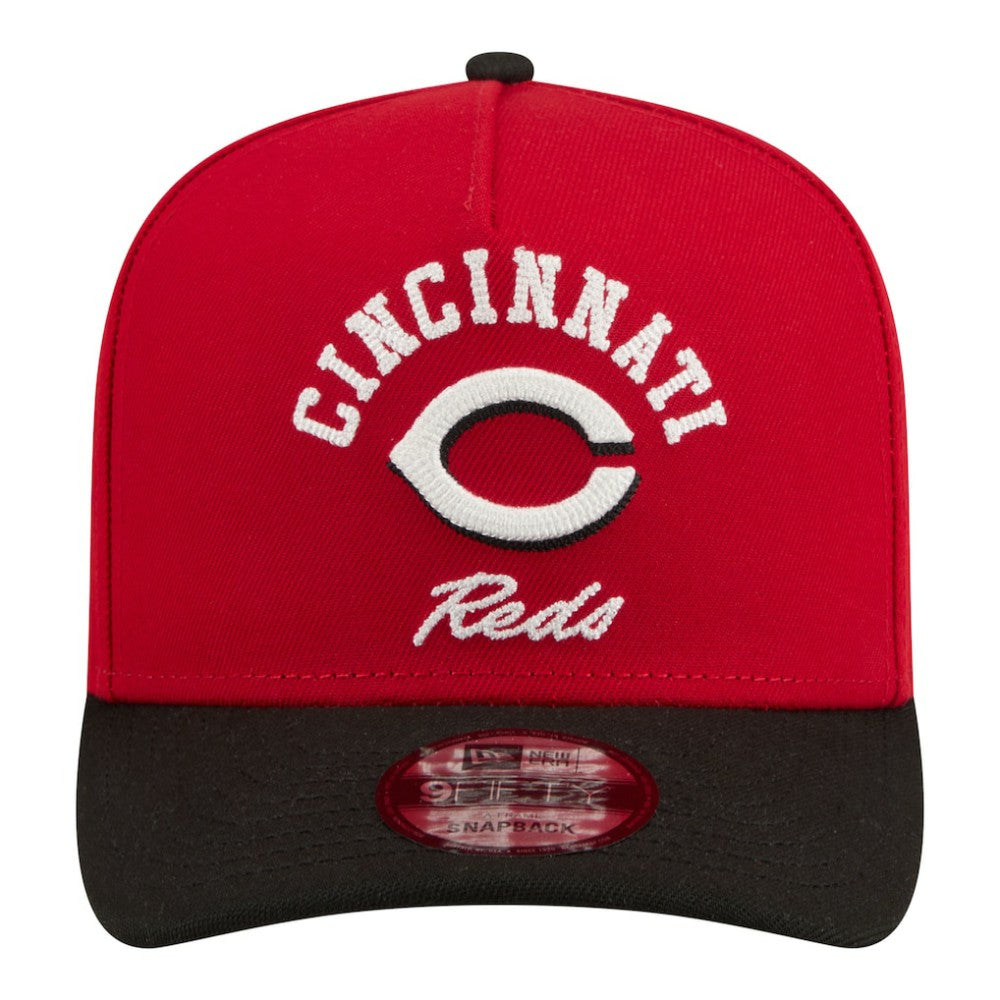 Cincinnati Reds New Era Arched A-Frame 9FIFTY Adjustable Hat - Red - New Era on Sale
