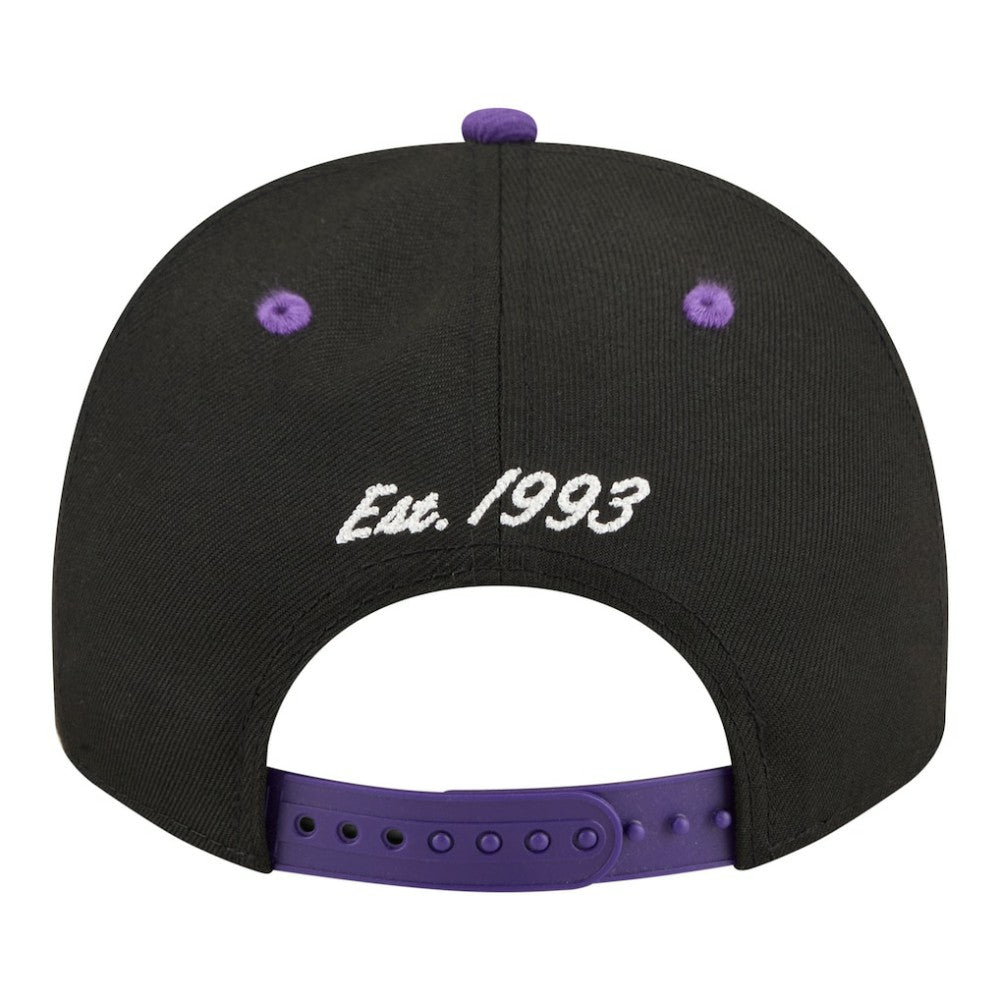 Colorado Rockies New Era Arched A-Frame 9FIFTY Adjustable Hat - Black/Purple - New Era on Sale