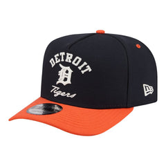 Detroit Tigers New Era Arched A-Frame 9FIFTY Adjustable Hat - Navy/Orange - New Era on Sale