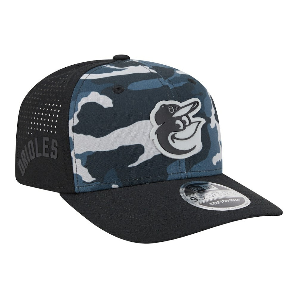 Baltimore Orioles New Era Tonal Camo 9SEVENTY Stretch-Snap Hat - Black - New Era Sale