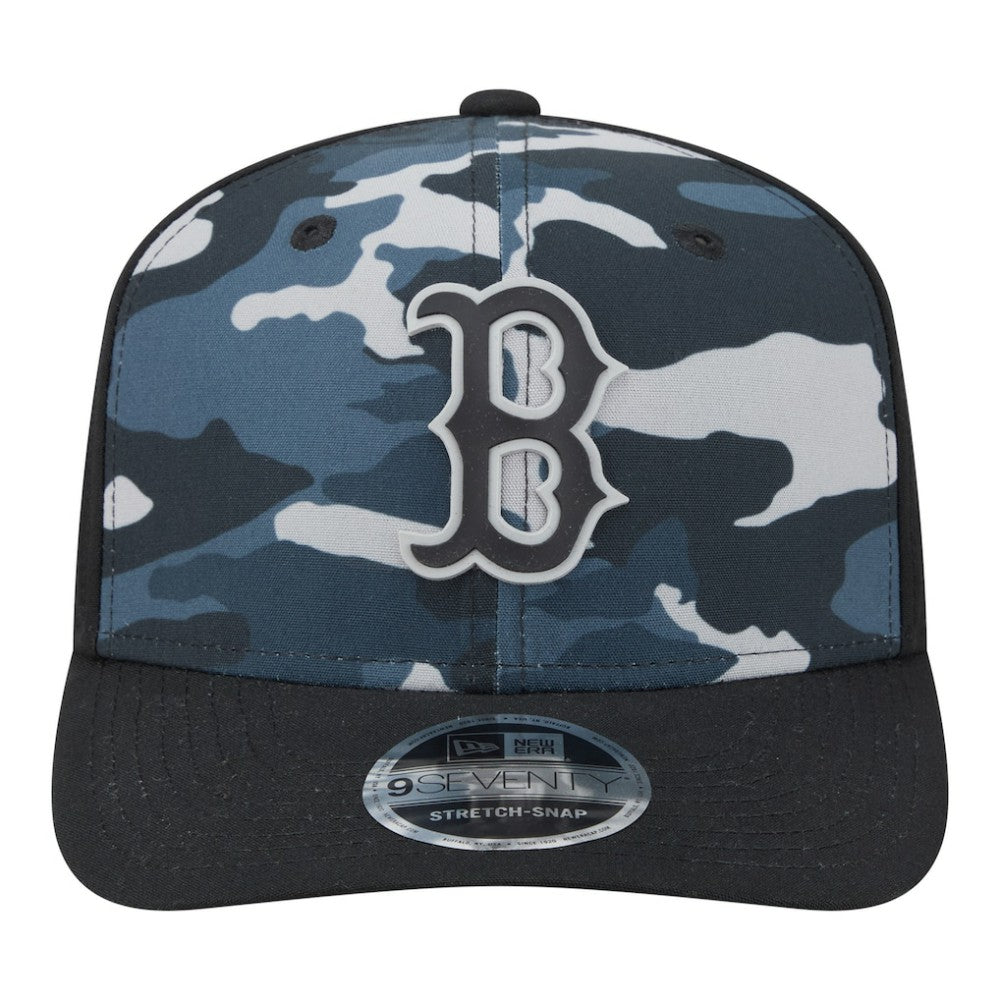 Boston Red Sox New Era Tonal Camo 9SEVENTY Stretch-Snap Hat - Black - New Era Sale