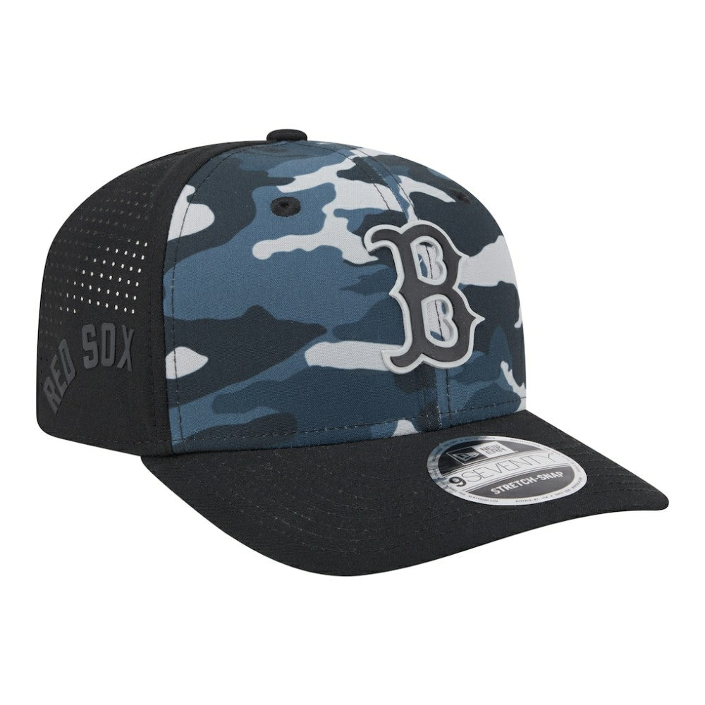 Boston Red Sox New Era Tonal Camo 9SEVENTY Stretch-Snap Hat - Black - New Era Sale