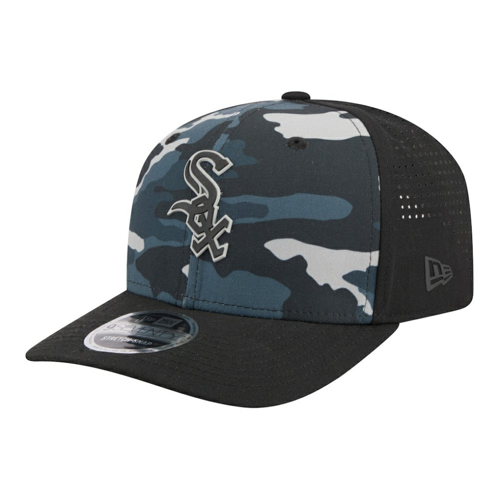 Chicago White Sox New Era Tonal Camo 9SEVENTY Stretch-Snap Hat - Black - New Era Sale
