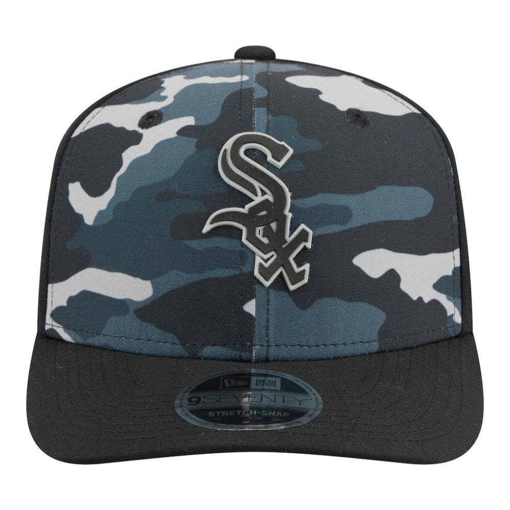 Chicago White Sox New Era Tonal Camo 9SEVENTY Stretch-Snap Hat - Black - New Era Sale