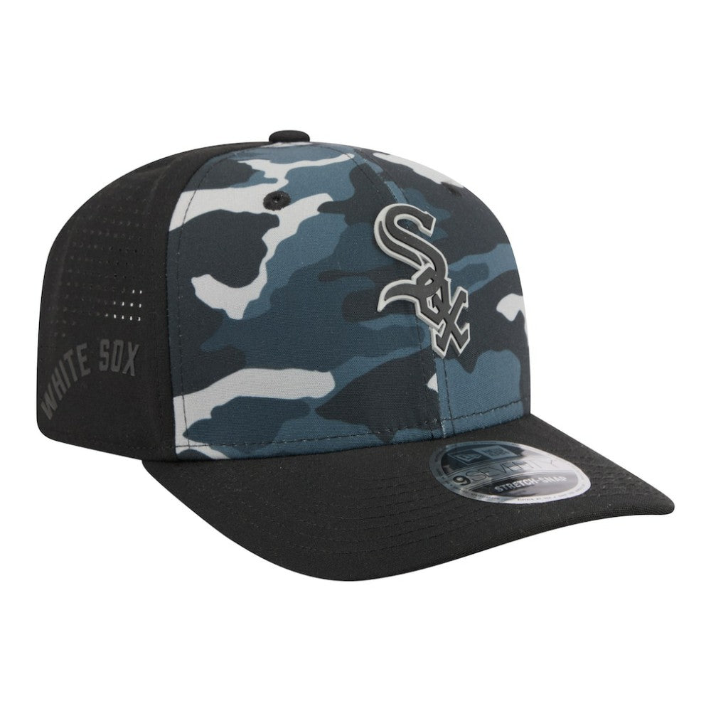 Chicago White Sox New Era Tonal Camo 9SEVENTY Stretch-Snap Hat - Black - New Era Sale