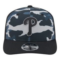 Philadelphia Phillies New Era Tonal Camo 9SEVENTY Stretch-Snap Hat - Black - New Era Discount