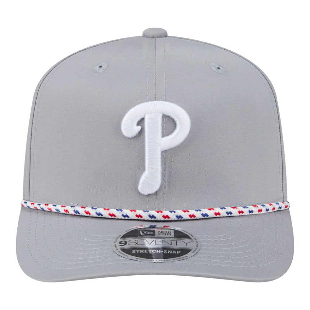 Philadelphia Phillies New Era Sport Rope 9SEVENTY Adjustable Hat - Gray - New Era Lifestyle
