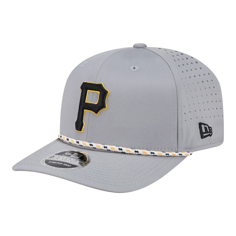 Pittsburgh Pirates New Era Sport Rope 9SEVENTY Adjustable Hat - Gray - New Era Sale