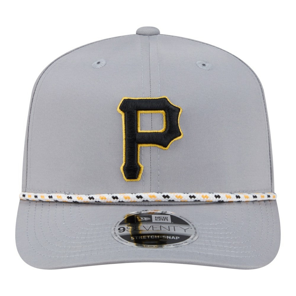 Pittsburgh Pirates New Era Sport Rope 9SEVENTY Adjustable Hat - Gray - New Era Sale