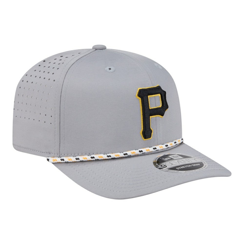 Pittsburgh Pirates New Era Sport Rope 9SEVENTY Adjustable Hat - Gray - New Era Sale