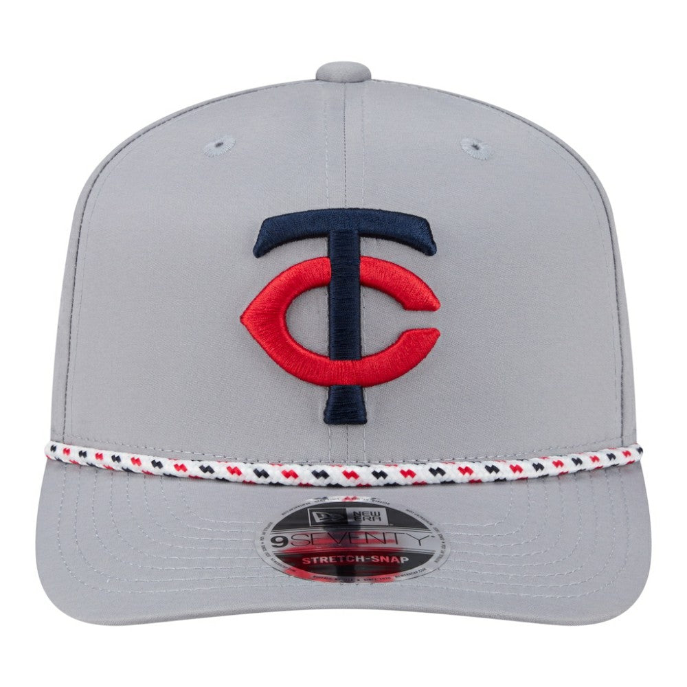 Minnesota Twins New Era Sport Rope 9SEVENTY Adjustable Hat - Gray - New Era Sale