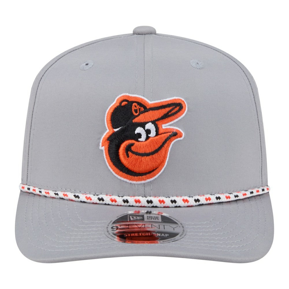 Baltimore Orioles New Era Sport Rope 9SEVENTY Adjustable Hat - Gray - New Era Discount