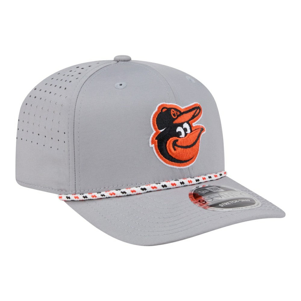 Baltimore Orioles New Era Sport Rope 9SEVENTY Adjustable Hat - Gray - New Era Discount