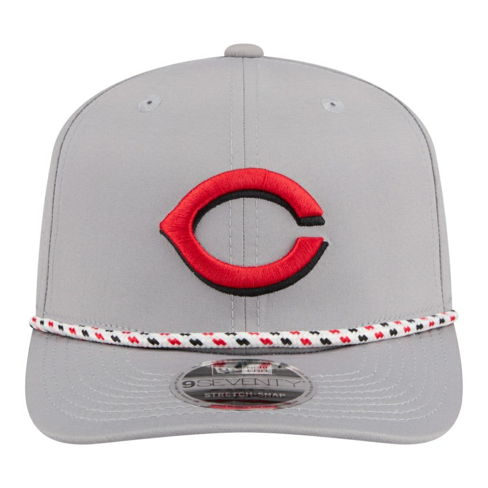 Cincinnati Reds New Era Sport Rope 9SEVENTY Adjustable Hat - Gray - New Era on Sale