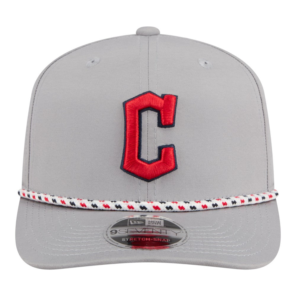Cleveland Guardians New Era Sport Rope 9SEVENTY Adjustable Hat - Gray - New Era Online