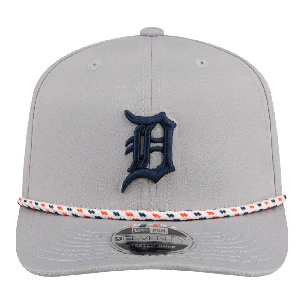 Detroit Tigers New Era Sport Rope 9SEVENTY Adjustable Hat - Gray - New Era on Sale