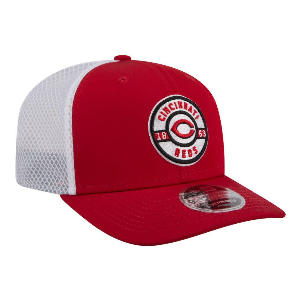 Cincinnati Reds New Era Active 9SEVENTY Adjustable Trucker Hat - Red - New Era Lifestyle