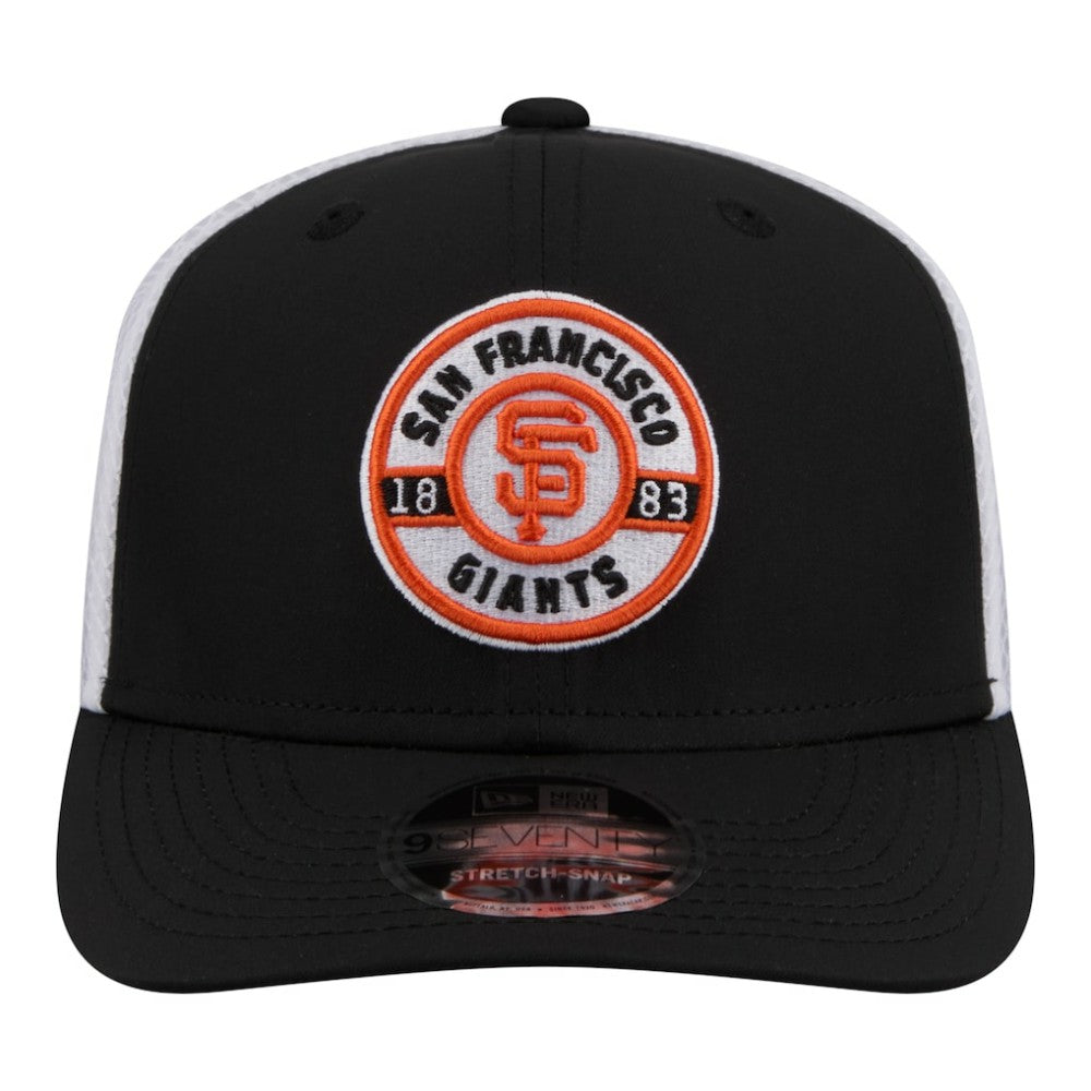 San Francisco Giants New Era Active 9SEVENTY Adjustable Trucker Hat - Black - New Era Lifestyle