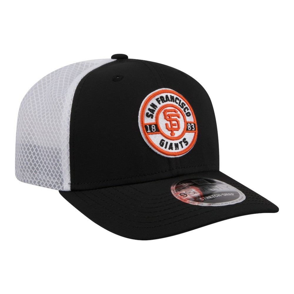 San Francisco Giants New Era Active 9SEVENTY Adjustable Trucker Hat - Black - New Era Lifestyle