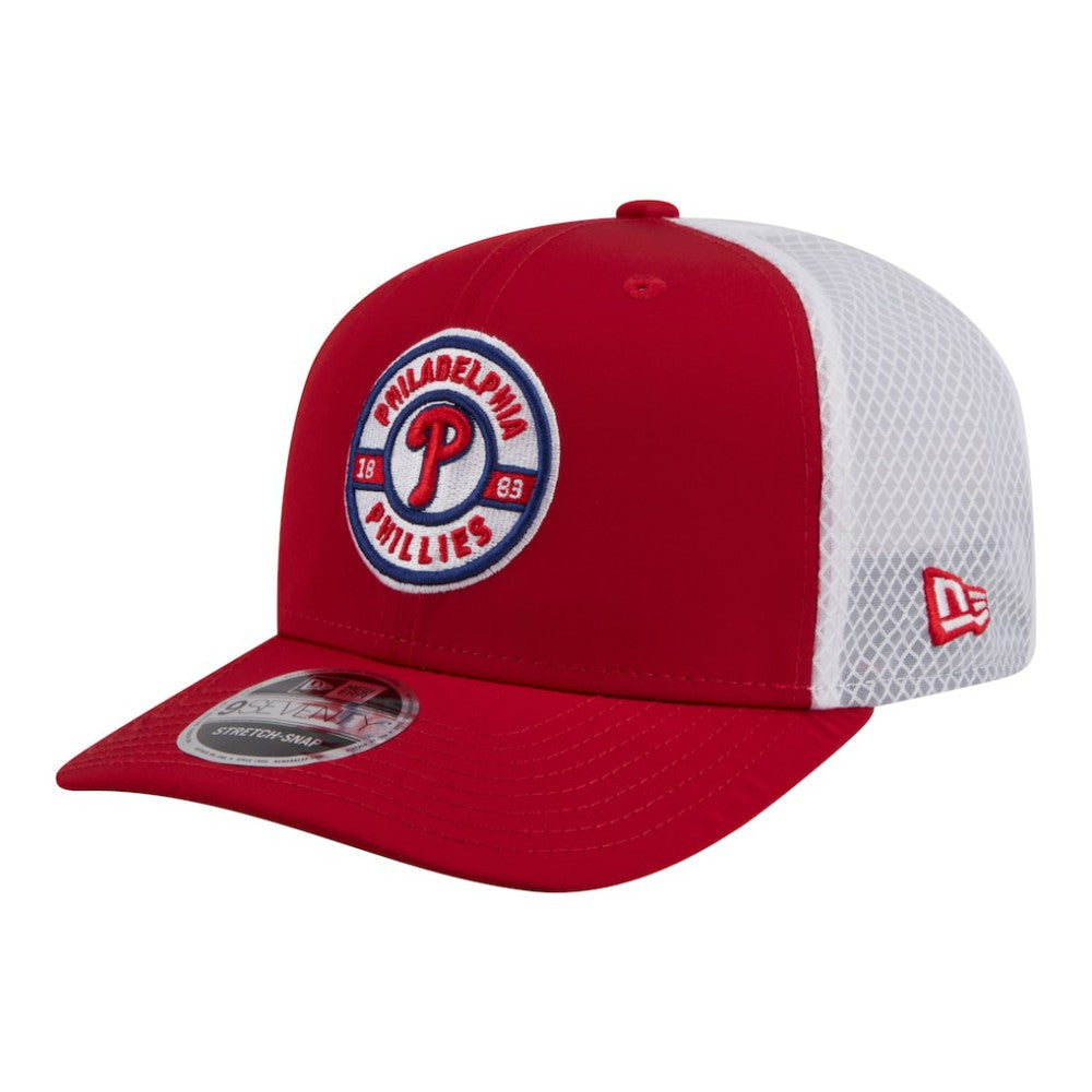 Philadelphia Phillies New Era Active 9SEVENTY Adjustable Trucker Hat - Red - New Era Sale
