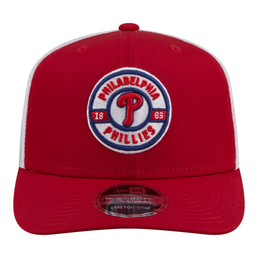 Philadelphia Phillies New Era Active 9SEVENTY Adjustable Trucker Hat - Red - New Era Sale