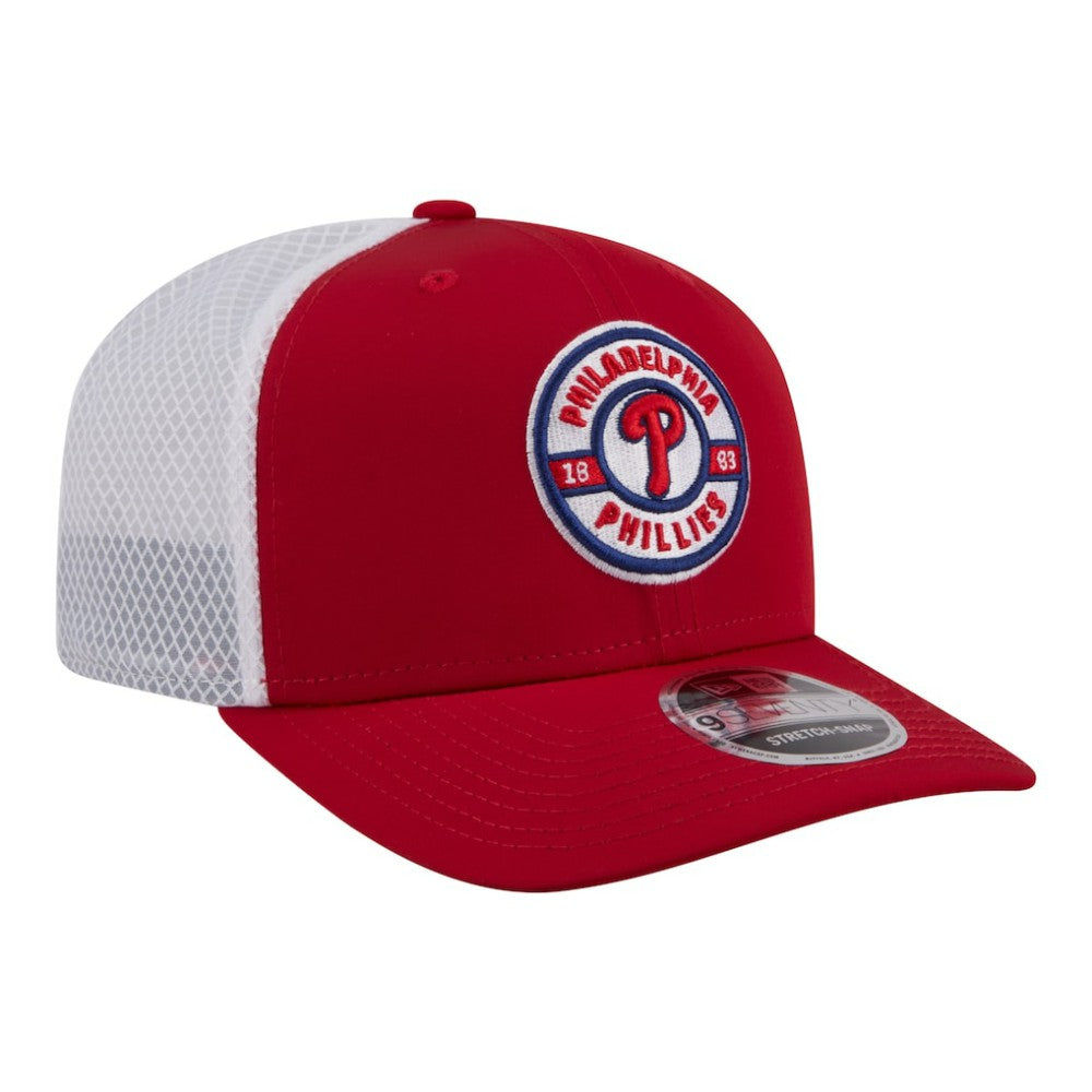 Philadelphia Phillies New Era Active 9SEVENTY Adjustable Trucker Hat - Red - New Era Sale