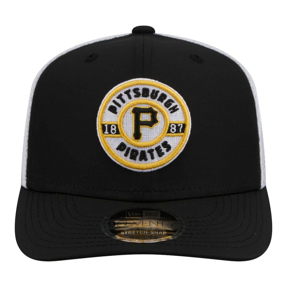 Pittsburgh Pirates New Era Active 9SEVENTY Adjustable Trucker Hat - Black - New Era Lifestyle
