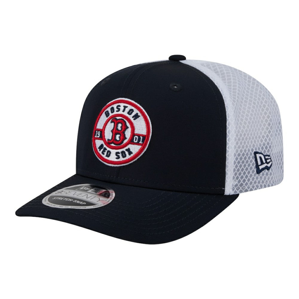 Boston Red Sox New Era Active 9SEVENTY Adjustable Trucker Hat - Navy - New Era Sale