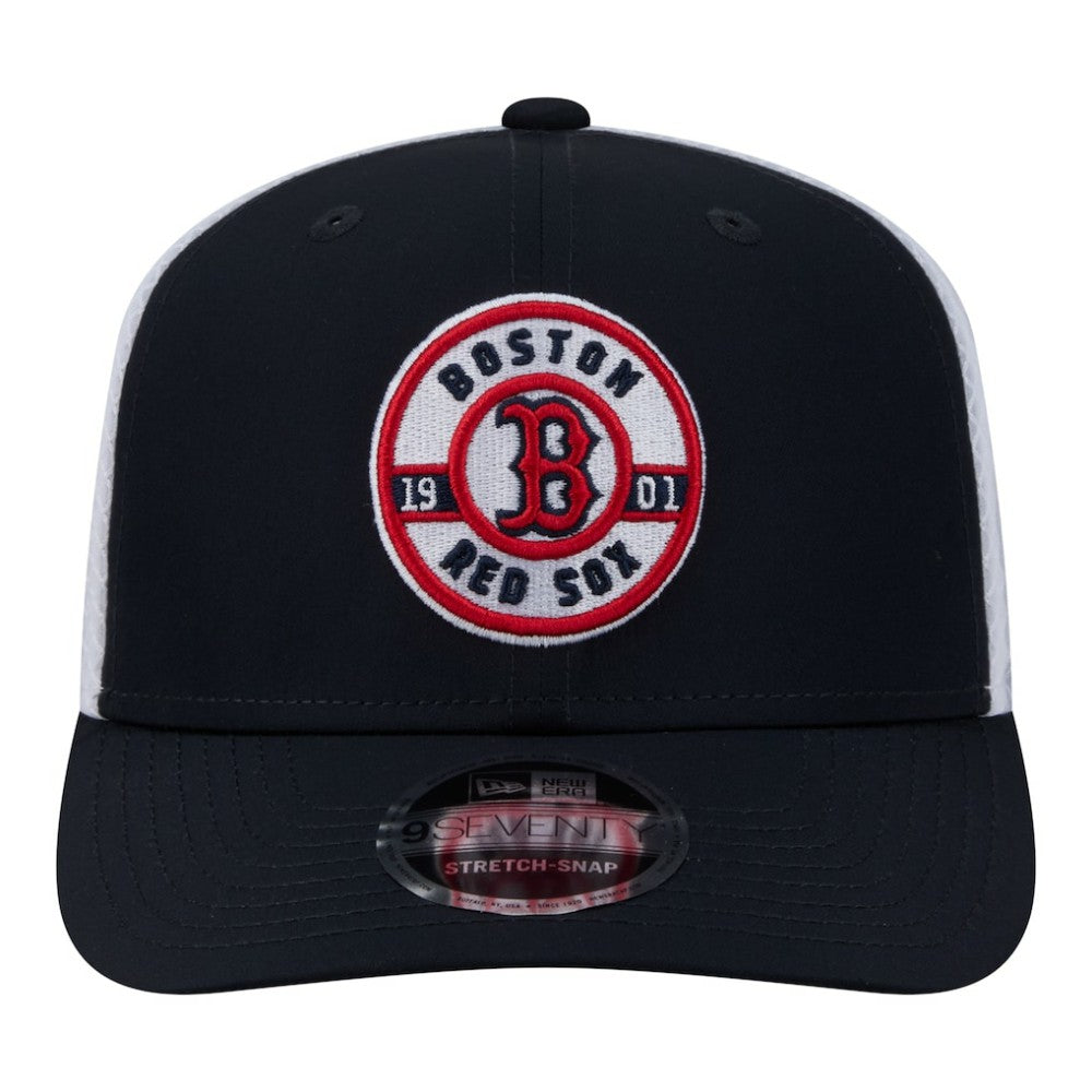 Boston Red Sox New Era Active 9SEVENTY Adjustable Trucker Hat - Navy - New Era Sale